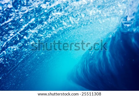 Blue Wave Underwater Perspective