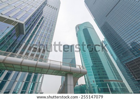 Metropolis of Shanghai's modern office building