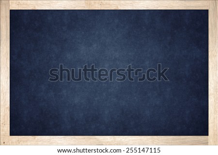 blackboard in wooden frame
