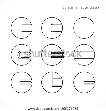 Creative letter E icon abstract  logo design vector template. Corporate business and education creative logotype symbol.Vector illustration