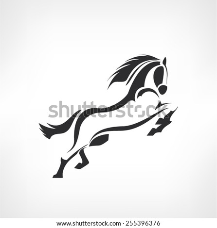 horses icon - vector design