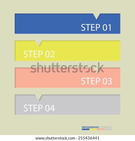 Modern Design template. Banner infographic. Vector stickers and labels for infographic. Template for diagram, graph, presentation and chart
