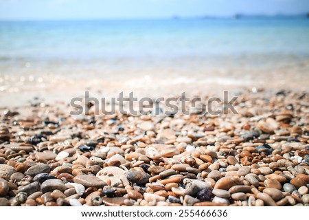 stones and sea Royalty-Free Stock Photo #255466636