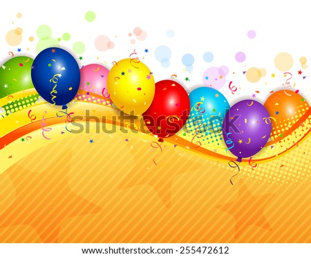 EPS 10 Vector illustration of balloons background. Used opacity and blending mode. Objects are layered.