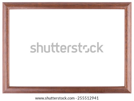 Wooden painting frame. The picture frame.