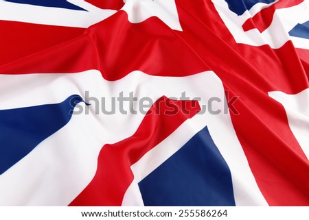 UK, British flag, Union Jack Royalty-Free Stock Photo #255586264