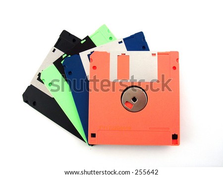 colored diskettes