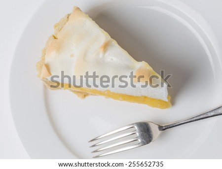 Homemade lemon meringue pie, a classic of European dessert cuisine