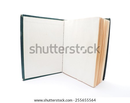 green book on white background