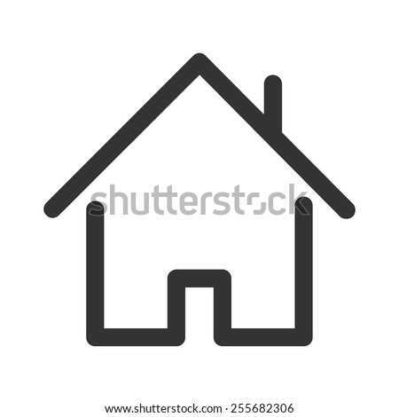 Home vector image to be used in web applications, mobile applications and print media. Royalty-Free Stock Photo #255682306