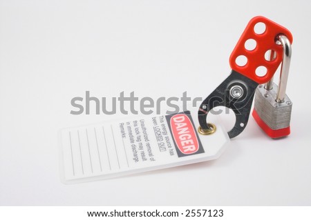 Lockout Tagout Royalty-Free Stock Photo #2557123