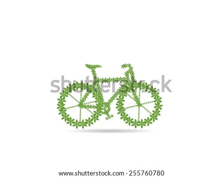 Green Bicycle, Go Green Concept