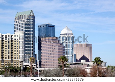 Modern Skyscrapers in Tampa Florida USA
