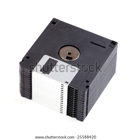 floppy discs isolated on the white background
