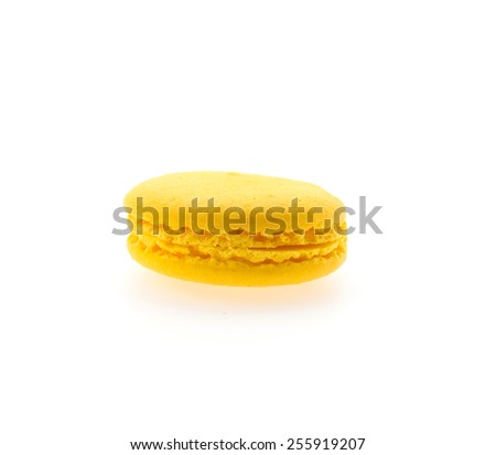 Macaron isolated on white