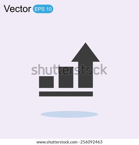 Graph Chart Icon Royalty-Free Stock Photo #256092463