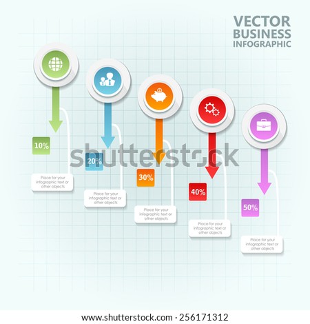 Business infographic template. Vector illustration. Can be used for layout, banner, diagram, web design. 