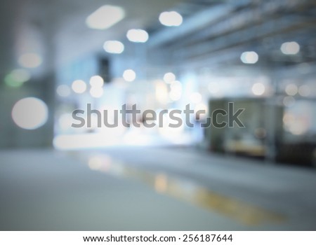 Interiors lights background. Intentionally blurred editing post production. Humans, location and products not recognizable.