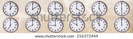 wall clocks Royalty-Free Stock Photo #256372444