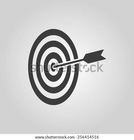 The target icon. Target symbol. Flat Vector illustration