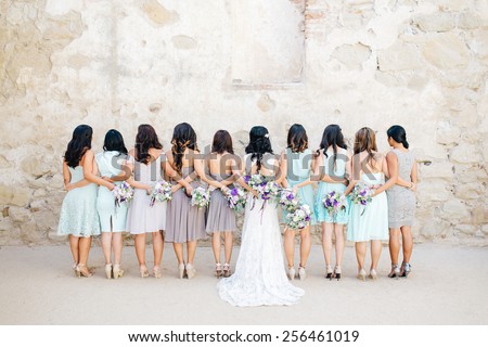 Bridesmaids Royalty-Free Stock Photo #256461019