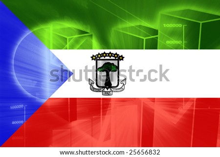Flag of Equatorial Guinea , national country symbol illustration