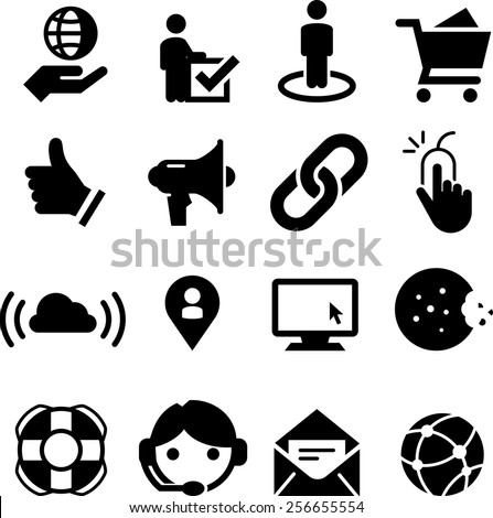 Website, Internet and software icon set