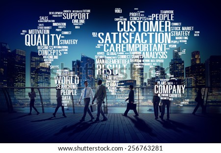 Customer Satisfaction Reliability Quality Service Concept Royalty-Free Stock Photo #256763281