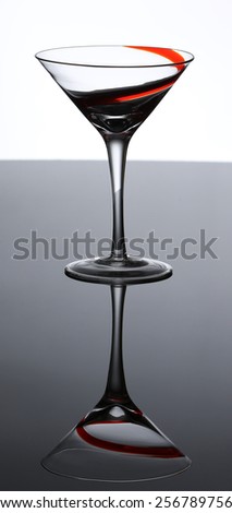 Elongated Wine Glass Royalty-Free Stock Photo #256789756