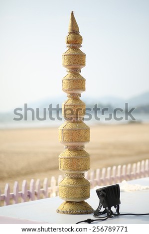 Tower Of Indian Wedding Pot Royalty-Free Stock Photo #256789771