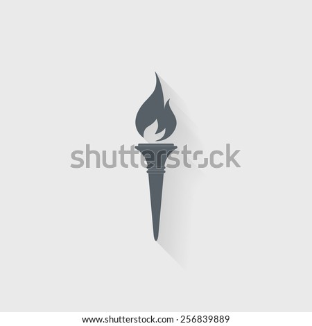 Torch icon - Vector