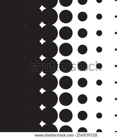 Halftone dots pattern gradient in vector format