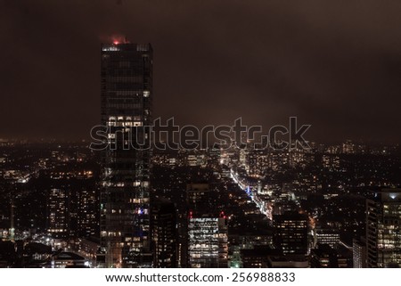 Night skyline of Toronto