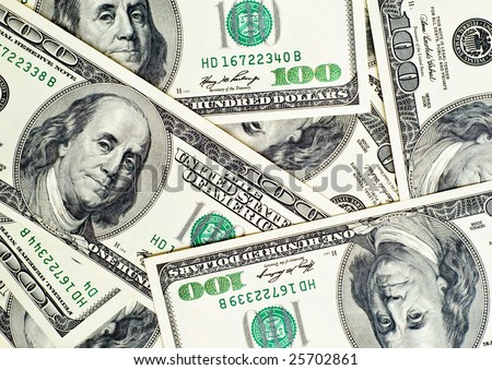 concept close-up money dollars background