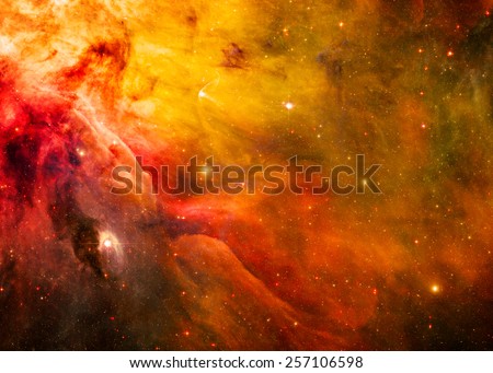 Golden Space - Elements of this Image Furnished by NASA