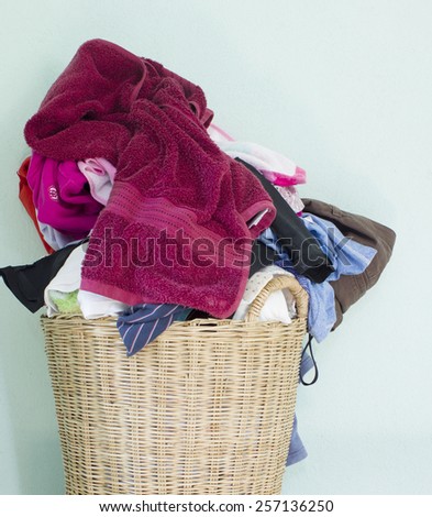 washing fabric in the basket