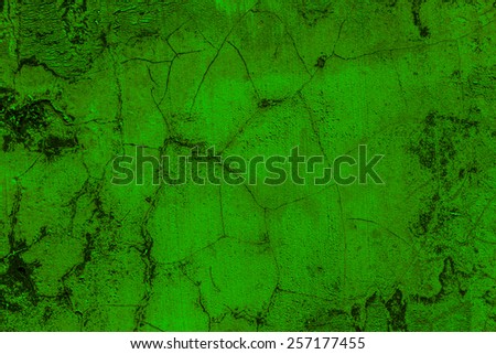 Concrete wall of the old green background