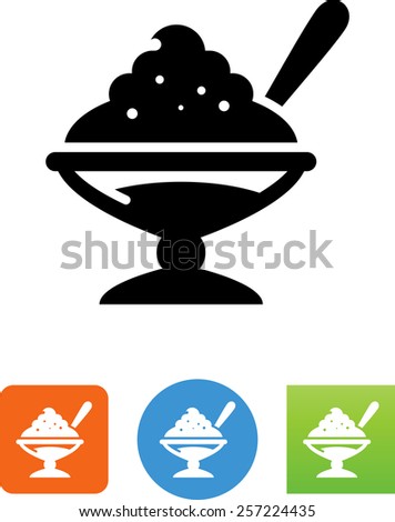 Bowl of dessert icon