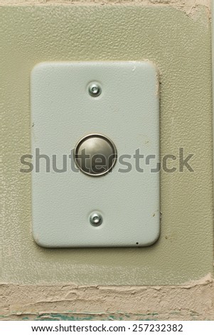 button on the white background