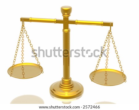 Justices scales (High Quality 3D Rendering)
