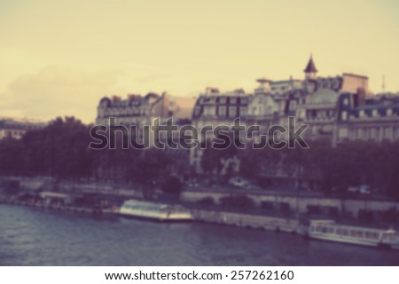 France blur background
