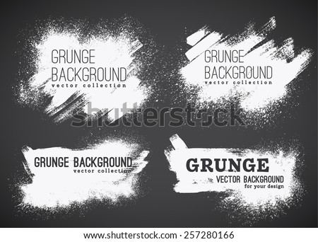 Set of  ink vector stains Royalty-Free Stock Photo #257280166