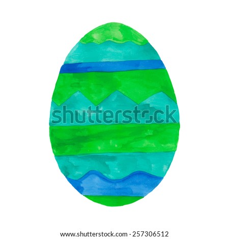 Watercolor easter egg - vector eps10