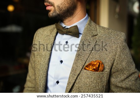 Smart casual outfit. Vintage Royalty-Free Stock Photo #257435521