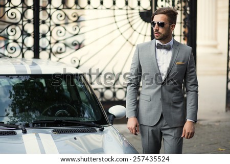 Smart casual outfit. Vintage Royalty-Free Stock Photo #257435524