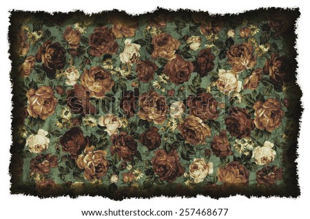 old vintage romantic background with flower