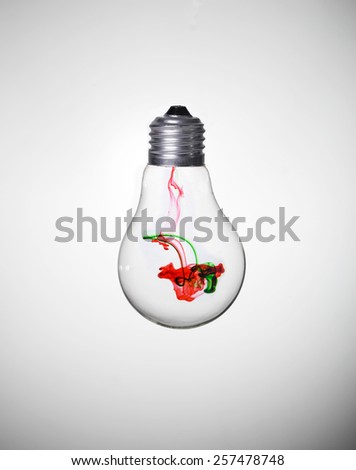 Color flow in a bulb
