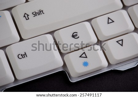 Enter button on white keybord