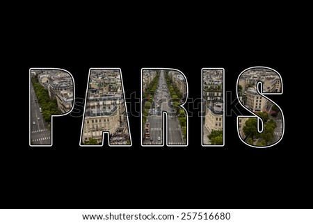 Paris photo collage.
