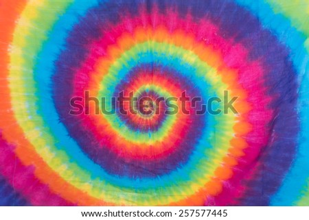 Colorful Tie Dye Swirl Design and Pattern